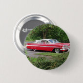 rode impala uit 1960 ronde button 5,7 cm (Voorkant /achterkant)
