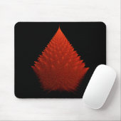 Rode Incendia Script Fractal Muismat (Met muis)