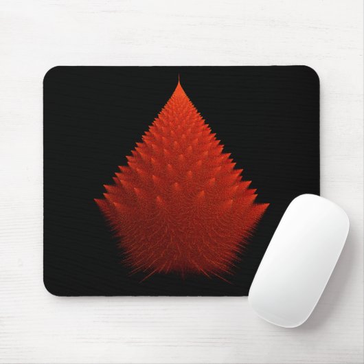 Rode Incendia Script Fractal Muismat (Met muis)