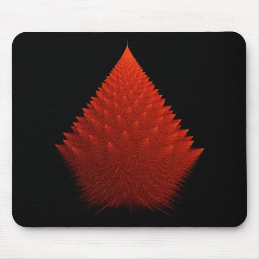 Rode Incendia Script Fractal Muismat (Voorkant)