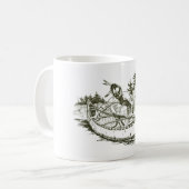 Rode Indiaan met kano Koffiemok (Voorkant links)