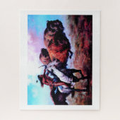 Rode Indiaanse jacht Legpuzzel (Verticaal)