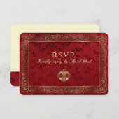 Rode Indische bruiloft - Kaart antwoorden (Voorkant / Achterkant)
