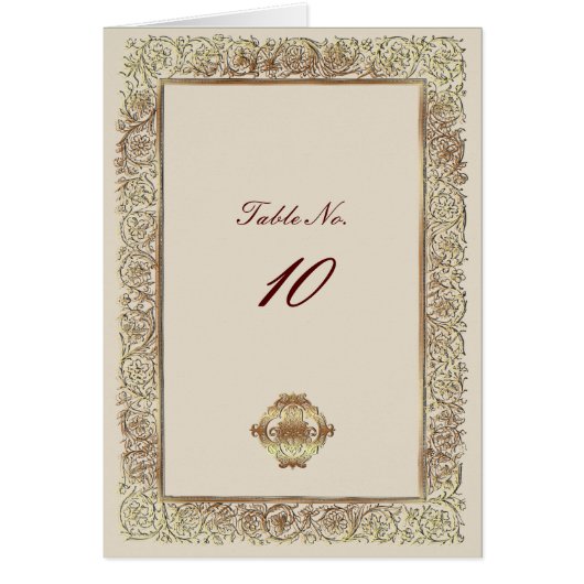 Rode Indische bruiloft - Tafelnummer Kaart (Voorkant)