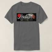 Rode Indische motorfietsen T-shirt (Design voorkant)