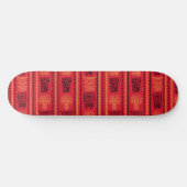 Rode inheemse patroon etnische stam Boho cultuur Persoonlijk Skateboard (Horizontaal)