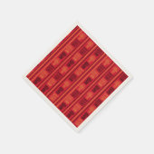 Rode inheemse patroon etnische stam Boho cultuur Servet (Hoek)