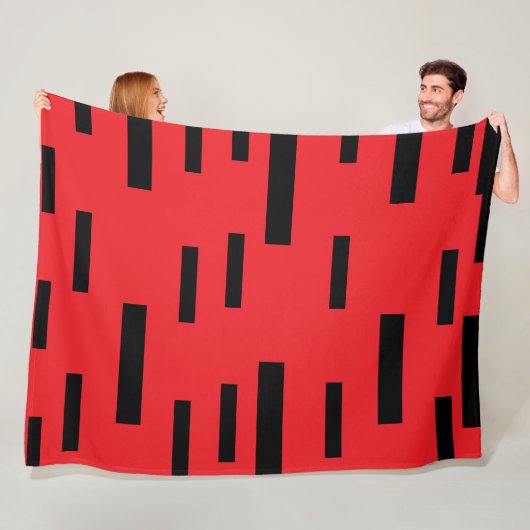 Rode Inkt   Fleece Deken (In situ)