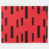 Rode Inkt   Fleece Deken (Voorkant (Horizontaal))