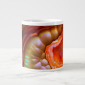 Rode iriserende Vuur Opal Grote Koffiekop (Voorkant)
