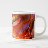 Rode iriserende Vuur Opal Grote Koffiekop (Rechts)