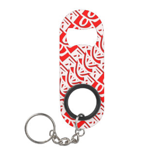 Rode Islamitische Arabesque Sierontwerp Mini Flessenopener