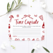Rode Italiaanse Amore Tijdscapsule Bruidsdouche Sp Kaart