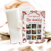 Rode Italiaanse hand getekend hoe oud het papa spe Kaart