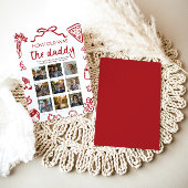 Rode Italiaanse hand getekend hoe oud het papa spe Kaart