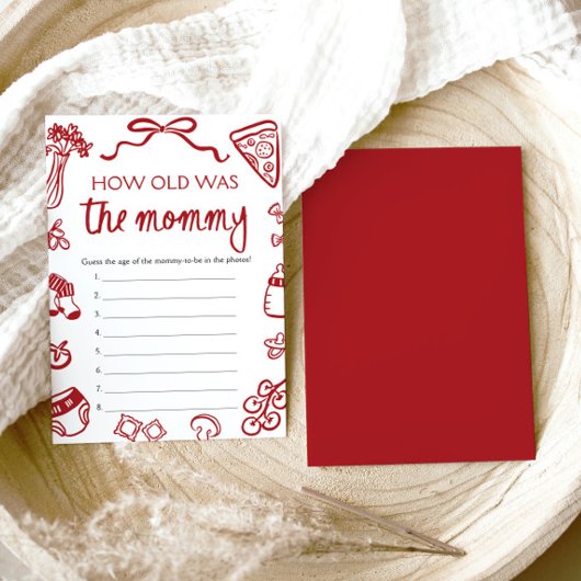 Rode Italiaanse hand getekend hoe oud het spel van Kaart