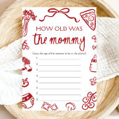 Rode Italiaanse hand getekend hoe oud het spel van Kaart