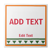 Rode Italiaanse letters en nummers keramische Tege