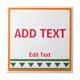 Rode Italiaanse letters en nummers keramische Tege Tegeltje