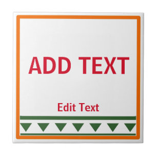 Rode Italiaanse letters en nummers keramische Tege Tegeltje