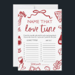 Rode Italiaanse naam die dol is op Tune Vrijgezell Kaart<br><div class="desc">🎶 Dat is Amore "Name That Love Tune" – een romantisch Italiaans spel vol muziek en herinneringen! 💘🍕 Zet de sfeer voor een meer met dit grillige handgetekende vrijgezellenfeest spel met rode pizza en wijndoodles, coquette charme, en Italiaanse flair! Gasten zullen populaire liefdesliedjes raden op basis van teksten of melodieën...</div>
