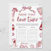 Rode Italiaanse naam die dol is op Tune Vrijgezell Kaart (Voorkant)