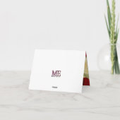 Rode & Ivoire Rozen Bedankkaartjes Bedankkaart (Achterkant)