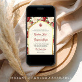 Rode Ivoor Bloemen Alles in een Sikh Bruiloft