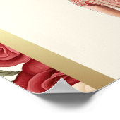 Rode Ivoor Bloemen Anand Karaj Bruiloft Welkomstbo Poster (Hoek)