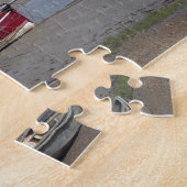 Rode jacht en luchten legpuzzel (Zijkant)