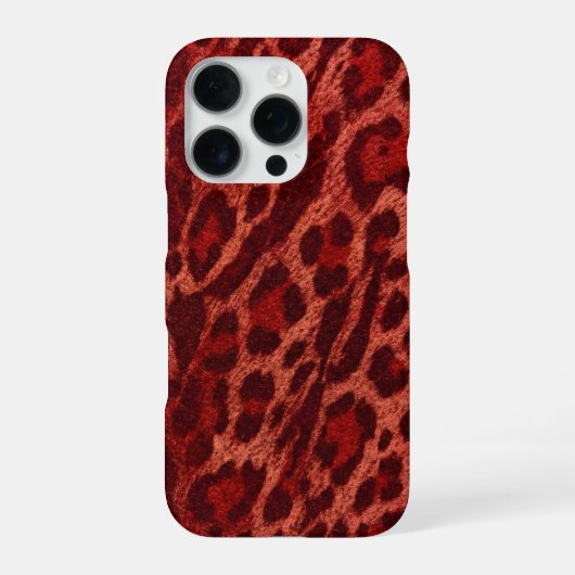 rode jachtluipaard iPhone 16 Pro Max Hoesje (Achterkant)