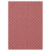 Rode jacquard kersttafelkleed tafelkleed (Voorkant)