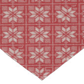 Rode jacquard kersttafelkleed tafelkleed (Gekanteld)