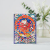 Rode Jambhala Boeddhistische Godheid Briefkaart (Staand voorkant)