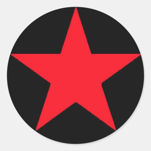 Rode Jammer Star Sticker (Voorkant)