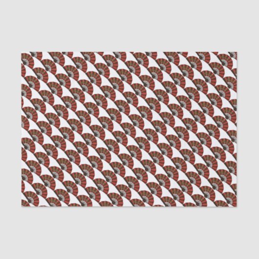 Rode Japanse Antiek ventilatoren Tissuepapier (Voorkant)