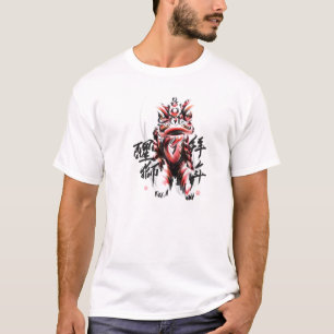 Rode Japanse draak T-shirt