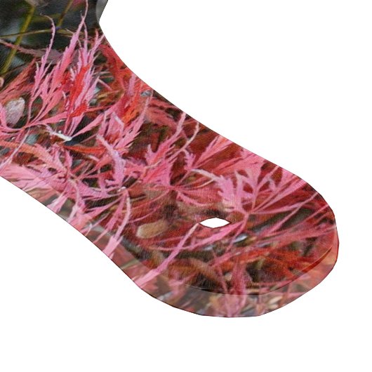 Rode Japanse esdoornbladeren en bamboe Snijplank (Hoek)