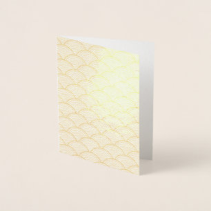 Rode Japanse golf Folie Kaarten