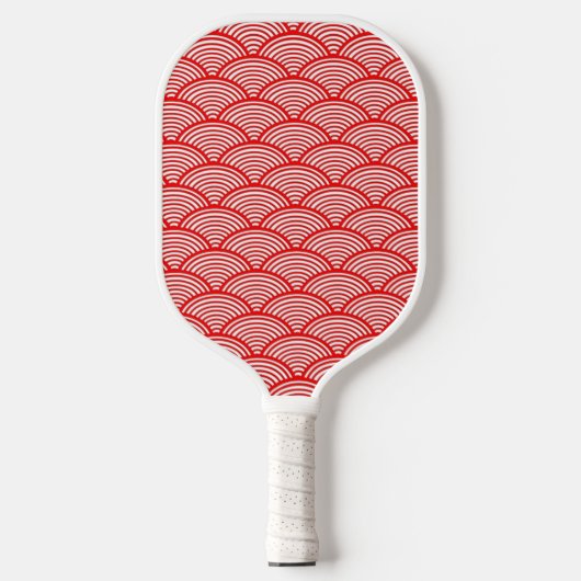 Rode Japanse golven patroon Pickleball Paddle (Voorkant)