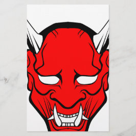 Rode Japanse Hannya-masker