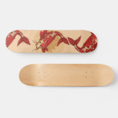 Rode Japanse karper Persoonlijk Skateboard (Horizontaal)