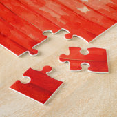 Rode Japanse Lantaarnblad Legpuzzel (Zijkant)