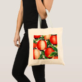 Rode Japanse Lantaarnblad Tote Bag (Voorkant (product))