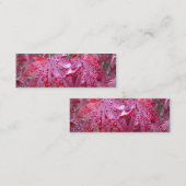 Rode Japanse mantel laat Bladwijzer Visitekaartje (Voorkant / Achterkant)