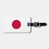 Rode Japanse Zon Bagagelabel (Voorkant horizontaal)