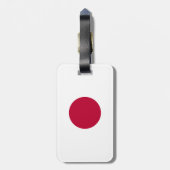 Rode Japanse Zon Bagagelabel (Achterkant verticaal)