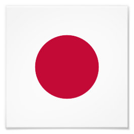 Rode Japanse Zon Foto Afdruk