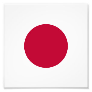 Rode Japanse Zon Foto Afdruk