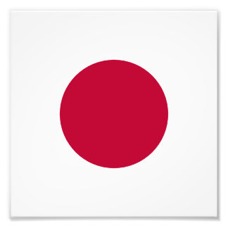 Rode Japanse Zon Foto Afdruk